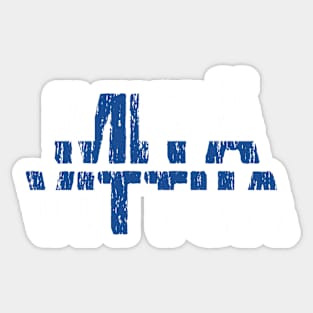 Mita Vittua Finnish Flag Distressed Sticker